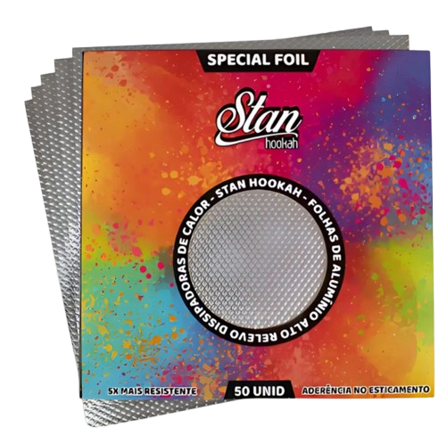 Aluminio Stan Hookah Special Foil - 50 Folhas