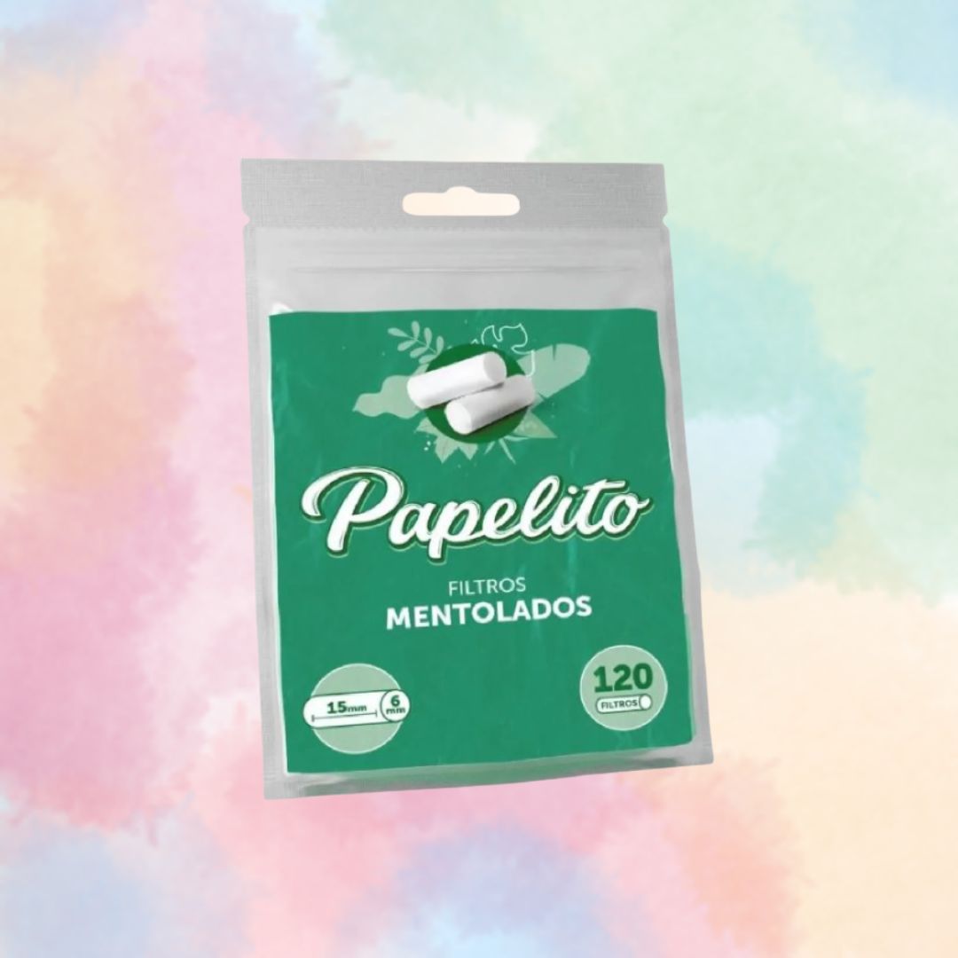 Filtro Papelito Menta 15mm x 6mm (Curto)