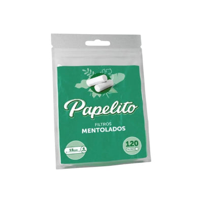 Filtro Papelito Menta 15mm x 6mm (Curto)