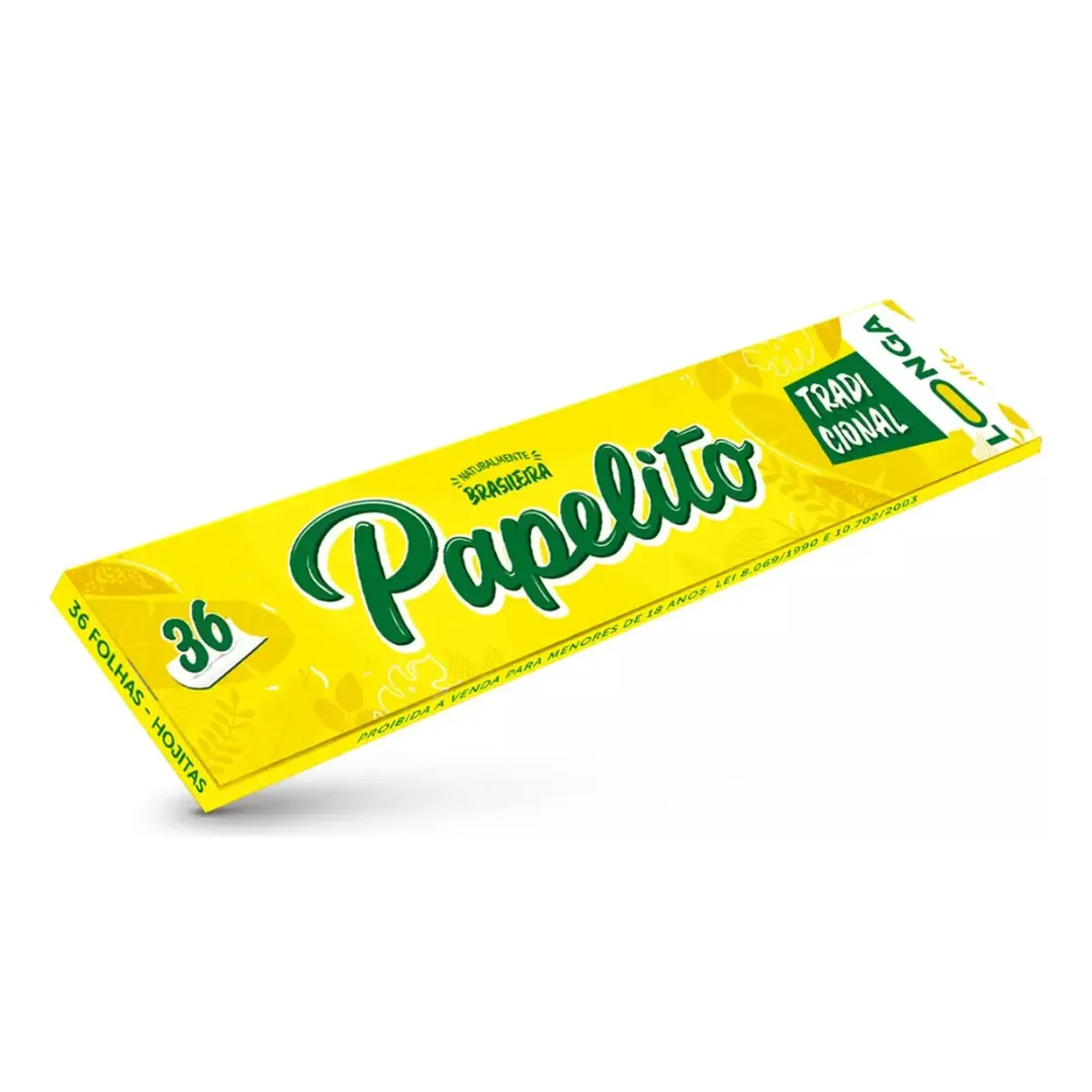 Seda Papelito Tradicional Longa 36 Folhas (130mm x 43mm)
