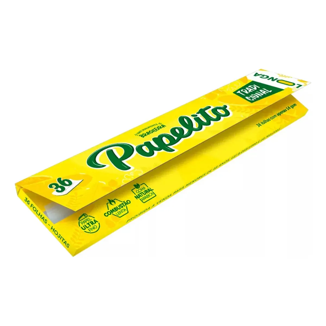 Seda Papelito Tradicional Longa 36 Folhas (130mm x 43mm)
