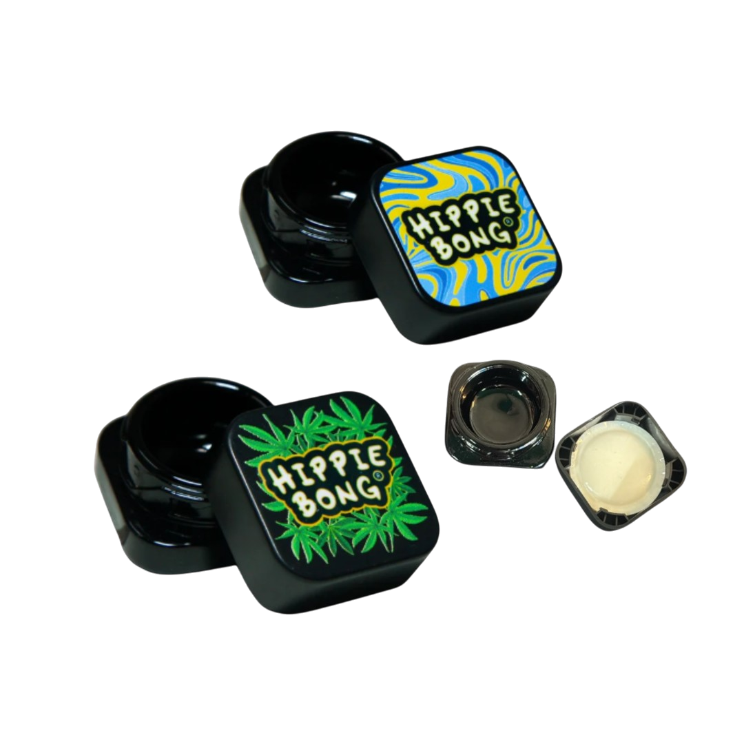 Slick Vidro Spannabis Black Uv Hippie Bong