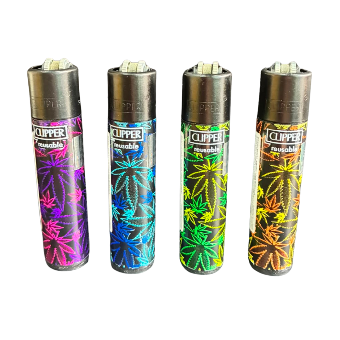 Isqueiro Clipper Fluo Leaves
